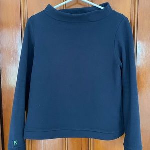 Dudley Stephens Small Navy Vello Fleece Boatneck Top